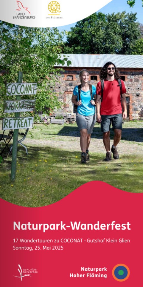 Titel vom Flyer zum Naturpark-Wanderfest