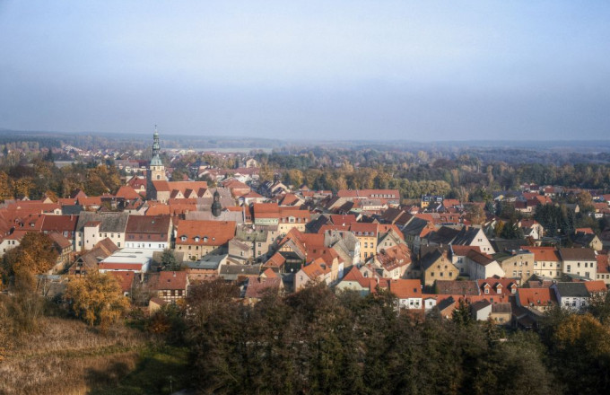 Blick vom Burgturm auf Bad Belzig