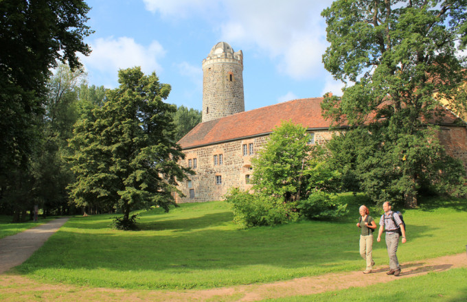 Wandern vor der Burg Ziesar
