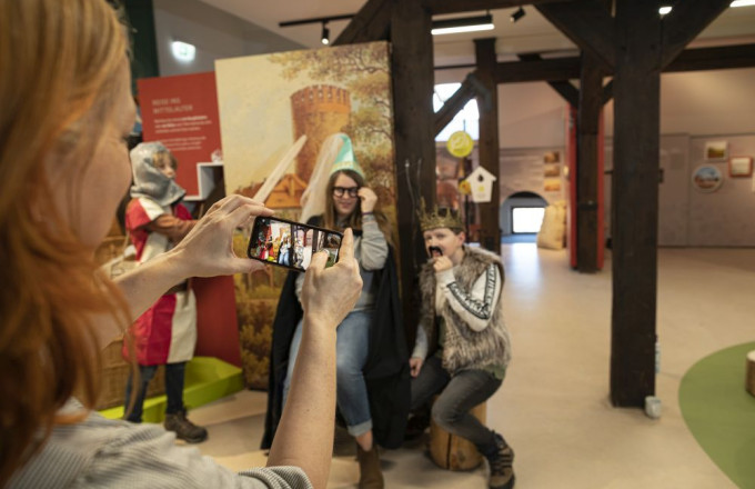 Selfiestation in der Naturparkausstellung 