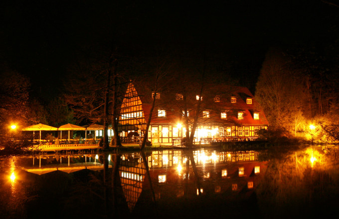 Nachansicht des Hotels, Foto: K. Wünsche, Lizenz: Springbach-Mühle Belzig OHG