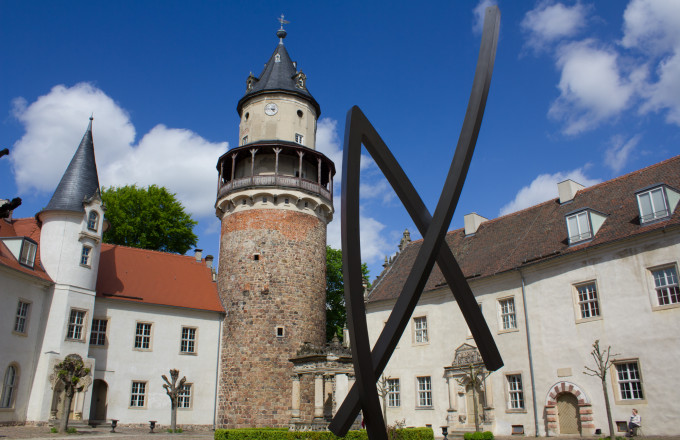 Blick in den Hof vom Schloss Wiesenburg, Foto: Bansen-Wittig