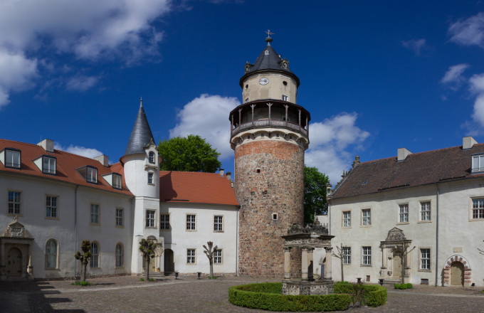 Innenhof vom Schloss Wiesenburg, Foto: Bansen-Wittig