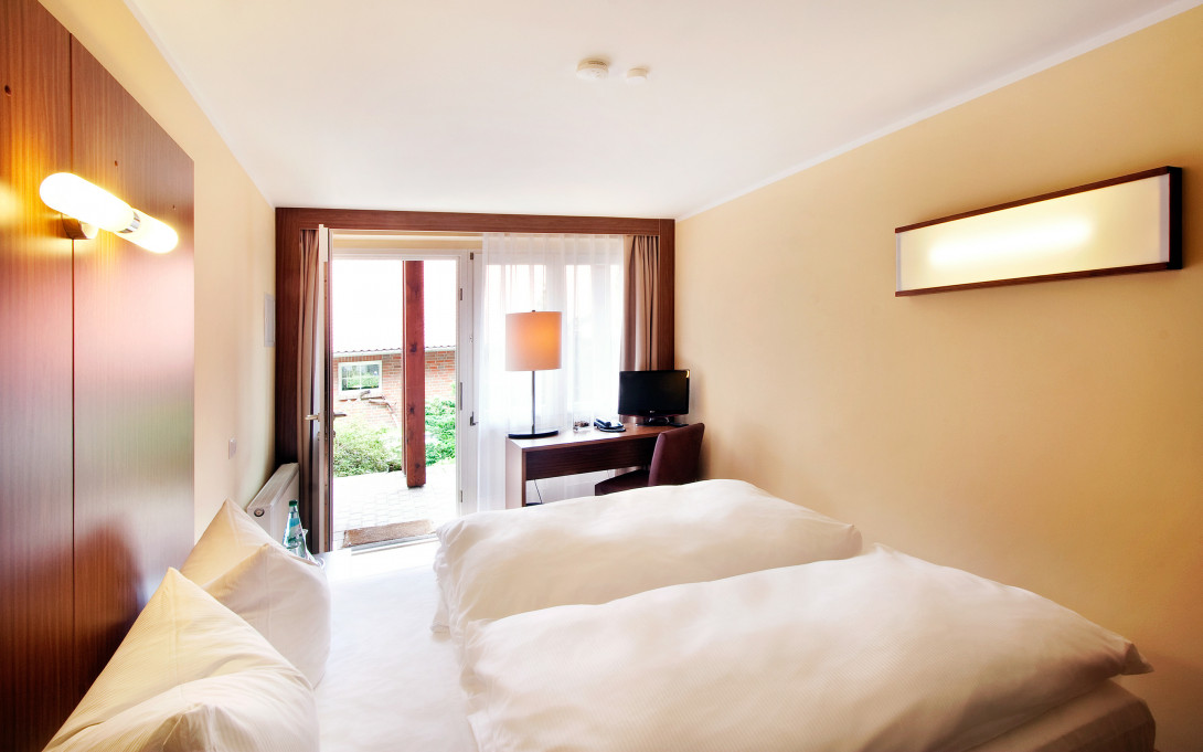 Mühlstein-Zimmer, Foto: K. Wünsche, Lizenz: Springbach-Mühle Belzig OHG