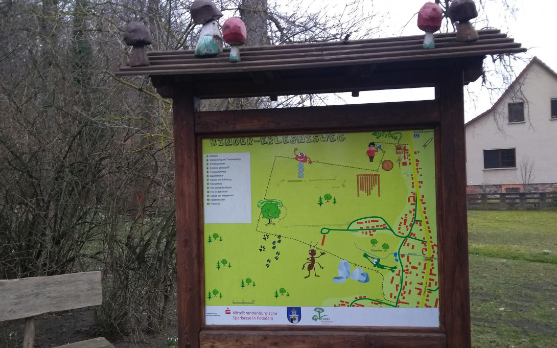 Infotafel am Erlebnispfad, Foto: Tourismusverband Fläming e.V.
