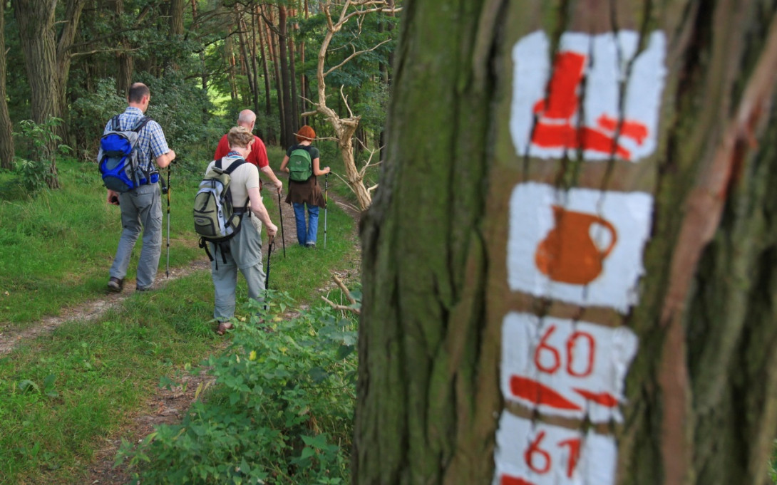 Unterwegs auf dem Töpferwanderweg, Foto: Dirk Fröhlich, Lizenz: Naturparkverein Hoher Fläming e.V.