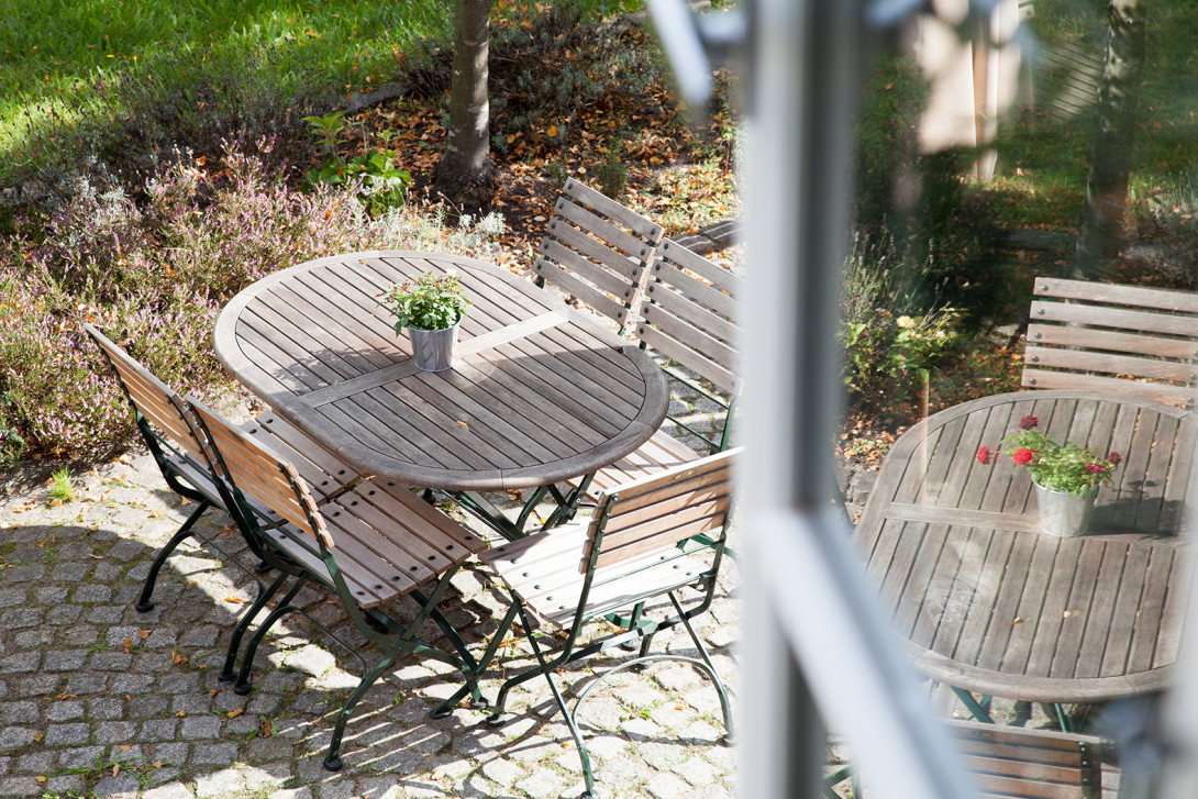 Biergarten, Foto: Landhaus Alte Schmiede
