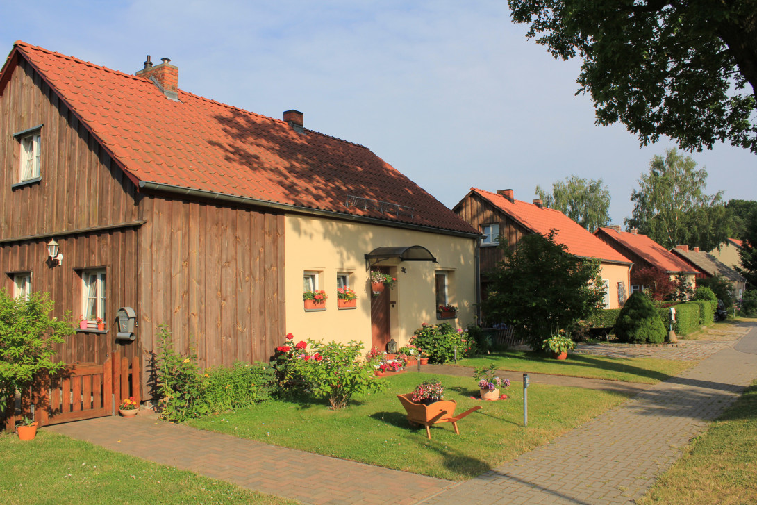 Denkmalgeschützte Aktivistenhäuser Schmerwitz, Foto: Bansen/Wittig