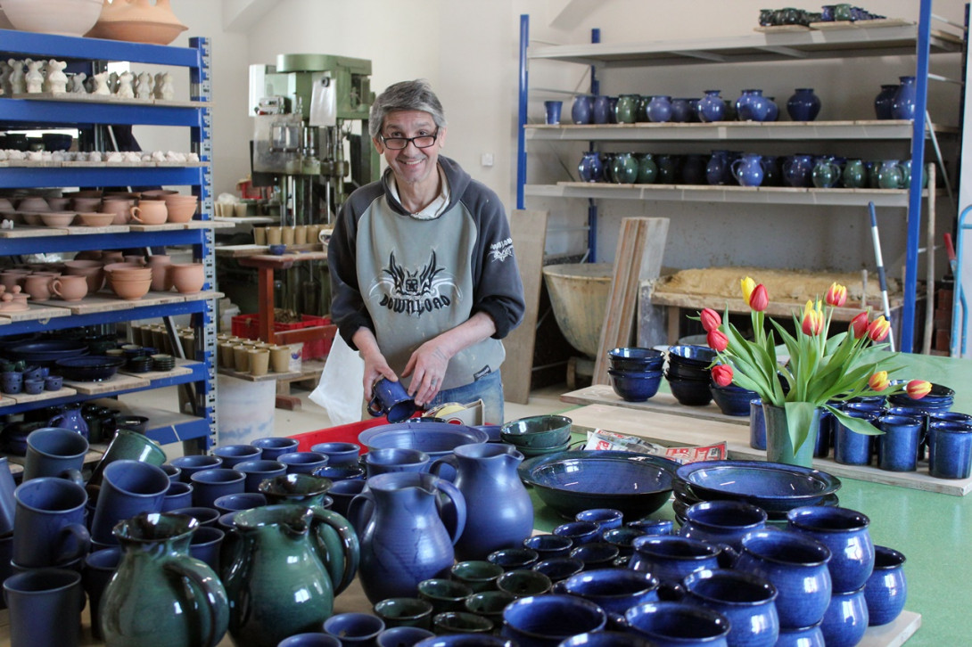 In der Töpferwerkstatt, Foto: Th. Rottenbücher