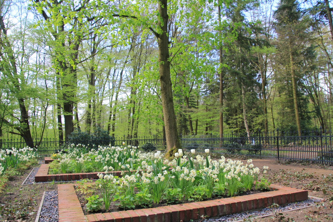 Neu gestaltetes Erbbegräbnis im Schlosspark, Foto: Bansen/Wittig