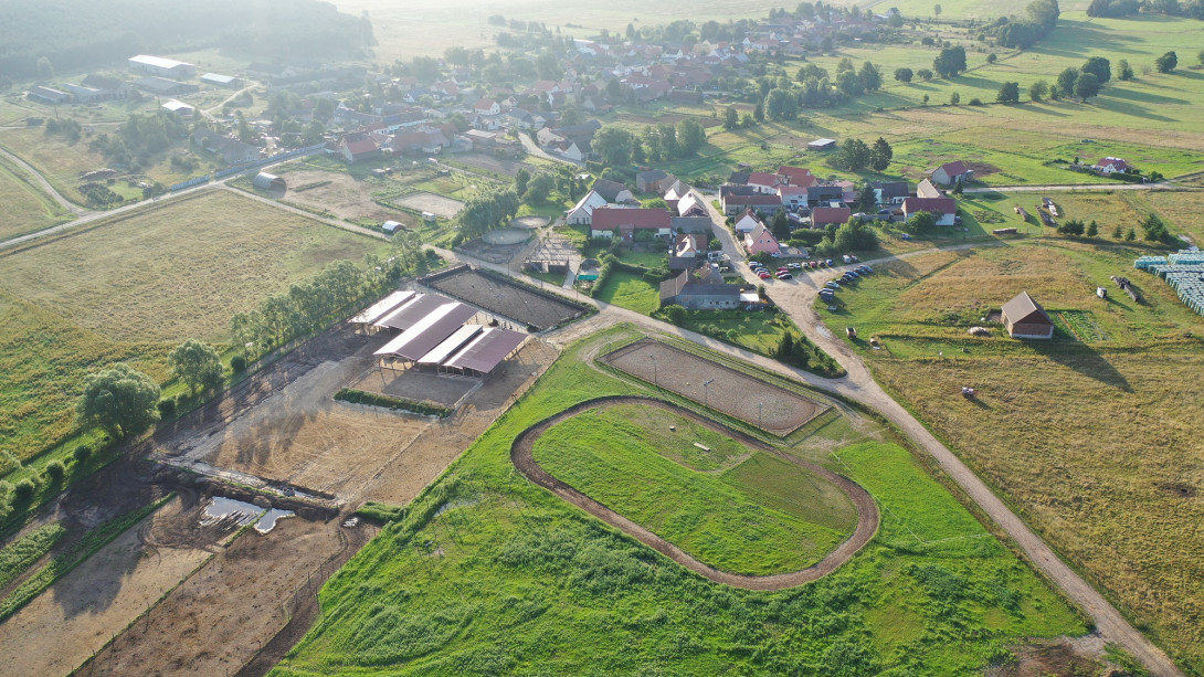 Blick über das Gelände des Reiterhofes, Foto: Reiter- & Erlebnisbauernhof Groß Briesen