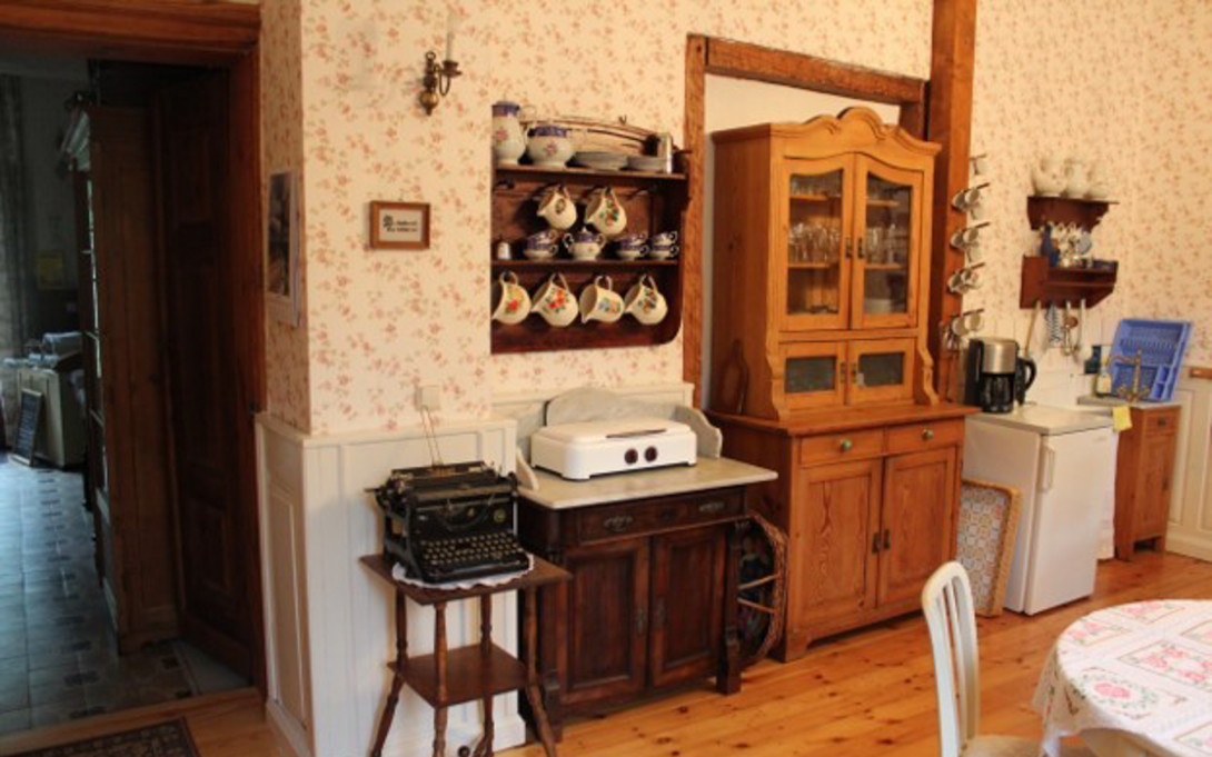 Aufenthaltsraum in der Pension, Foto: Martin Bahlmann