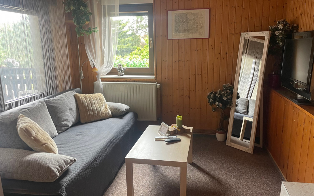 Wohnbereich mit Schlafcouch, Foto: Bianka Ringewald