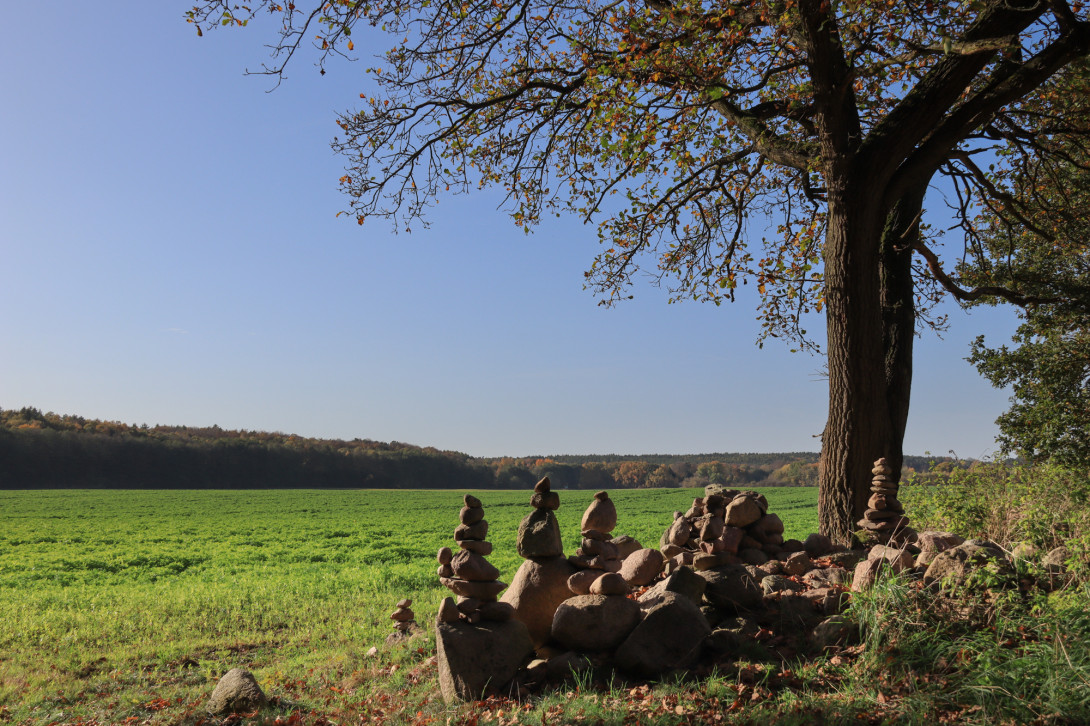 Steinkunst am Wegesrand, Foto: Bansen-Wittig