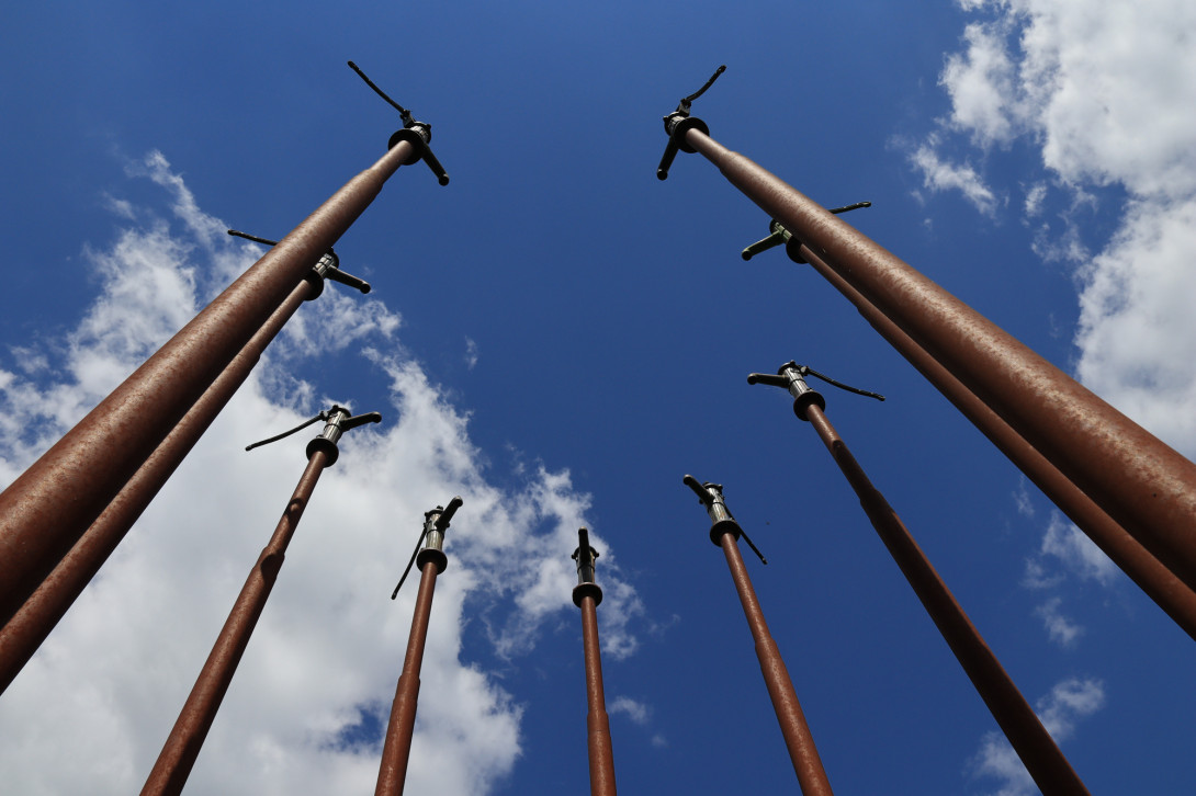 Kunstwerk "Ein Wasserfall für den Fläming", Foto: Bansen-Wittig