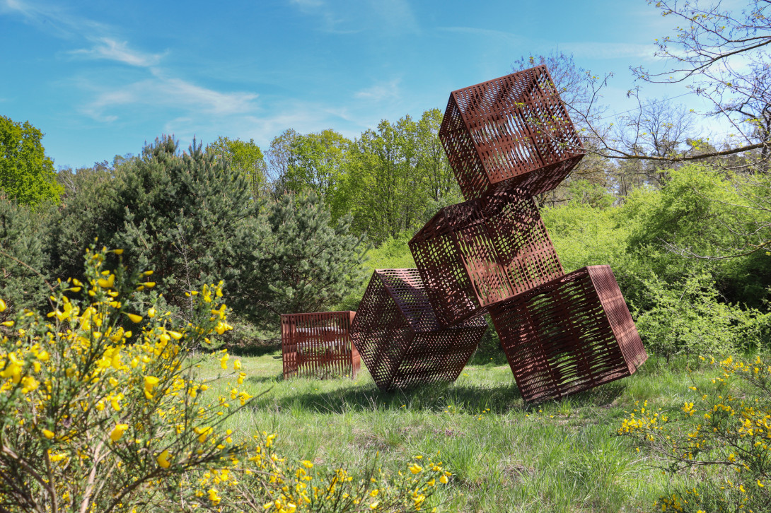 Kunstwerk "Fünf Kuben", Foto: Bansen-Wittig