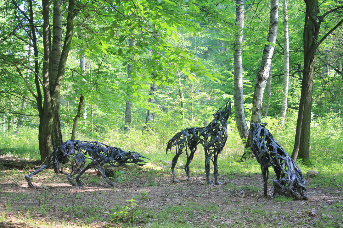 Kunstwerk "Die Wölfe", Foto: Bansen-Wittig