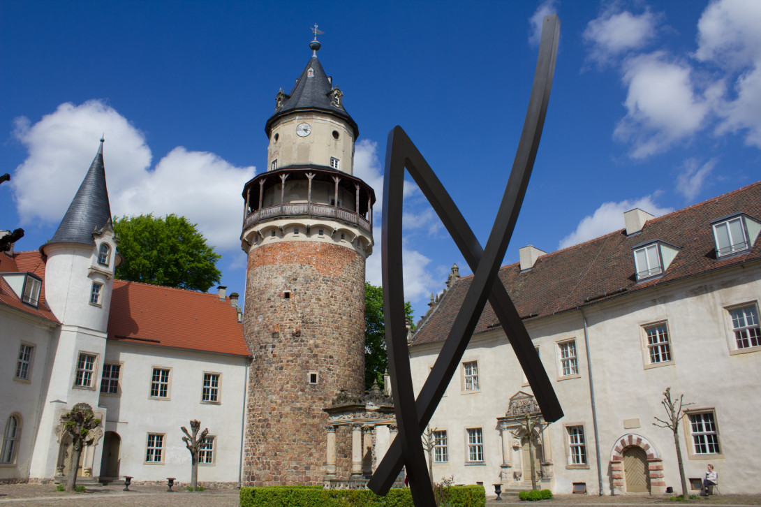 Blick in den Hof vom Schloss Wiesenburg, Foto: Bansen-Wittig