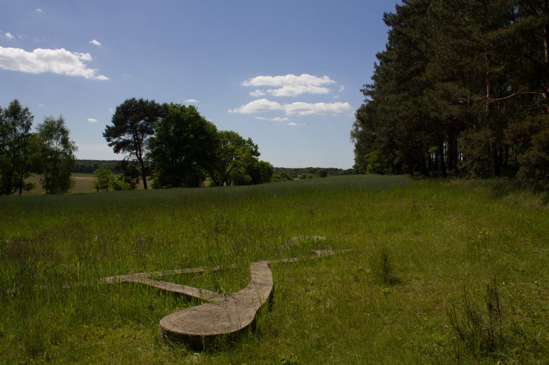 Kunstwerk Pflanzenlabyrinth, Foto: Bansen-Wittig