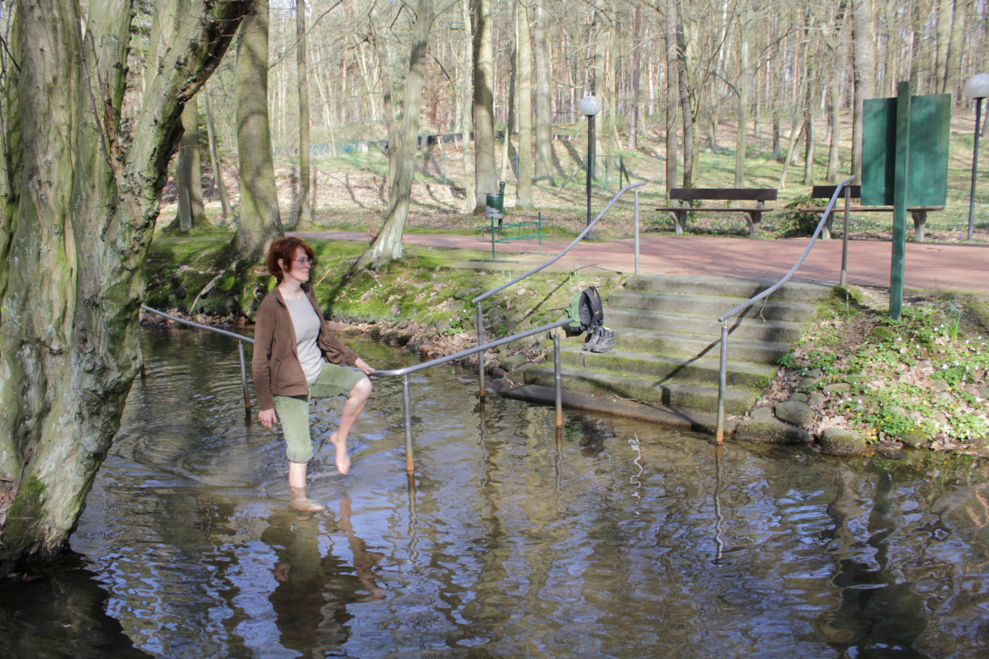 Kneipp-Tretbecken in der Rehaklinik, Foto: Bansen-Wittig