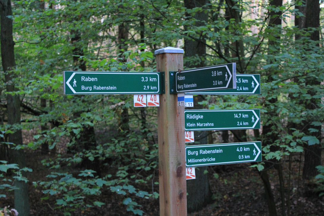 Wanderwegweiser, Foto: Bansen-Wittig