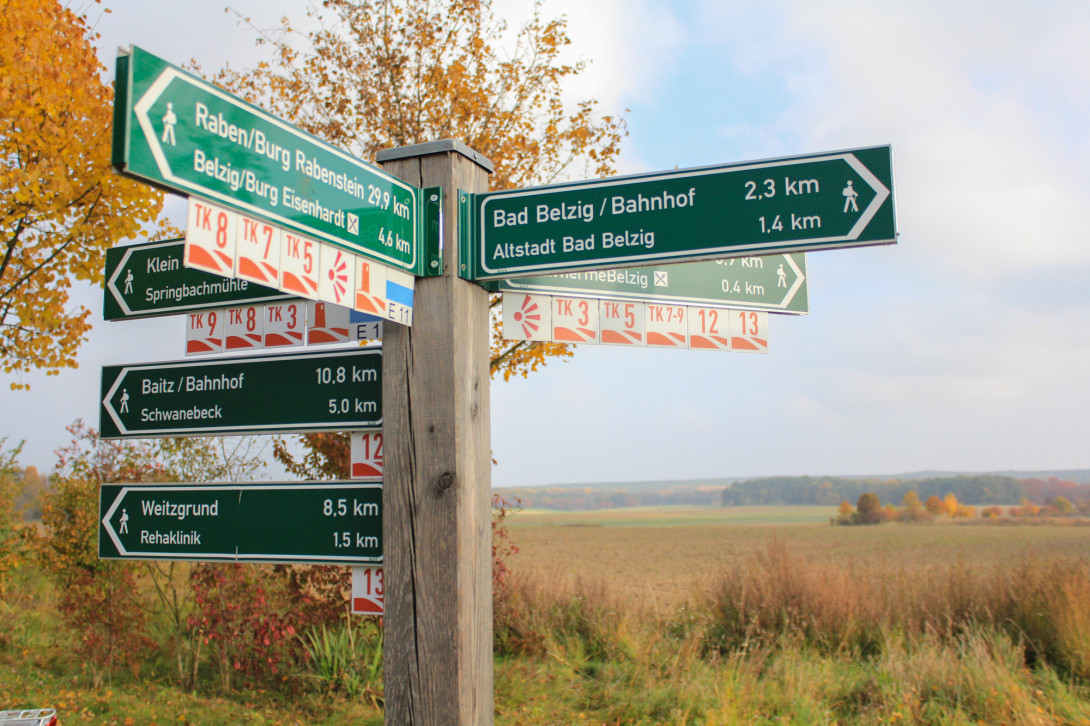 Wanderwegweiser, Foto: Bansen-Wittig