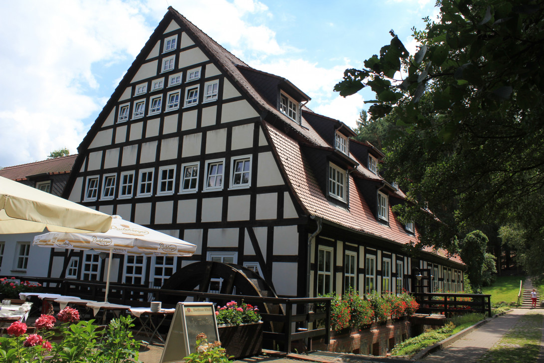 Die Springbach-Mühle lädt zur Einkehr ein, Foto: Bansen-Wittig