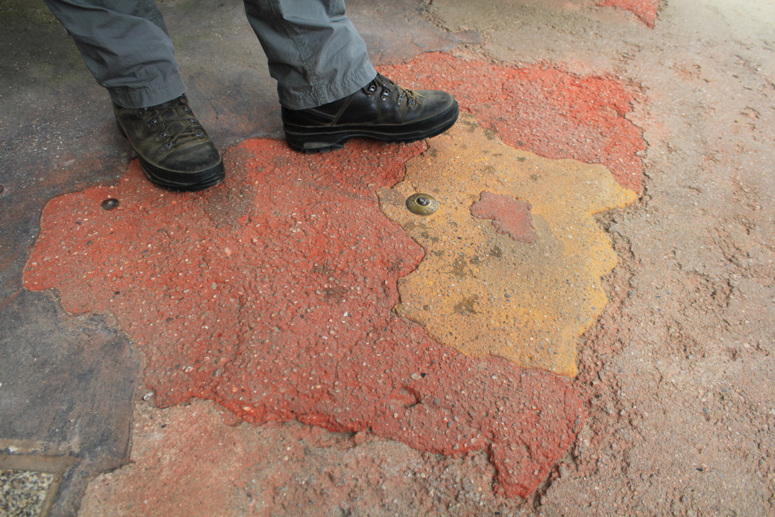 Mittelpunkt der ehemaligen DDR, Foto: Bansen-Wittig