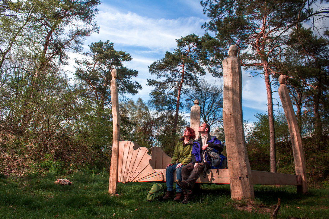 Wanderrast auf dem Feldbett in der Brautrummel, Foto: Bansen-Wittig