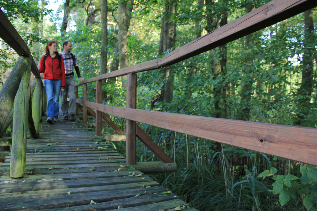 Bohlensteg im Planetal, Foto: Bansen-Wittig