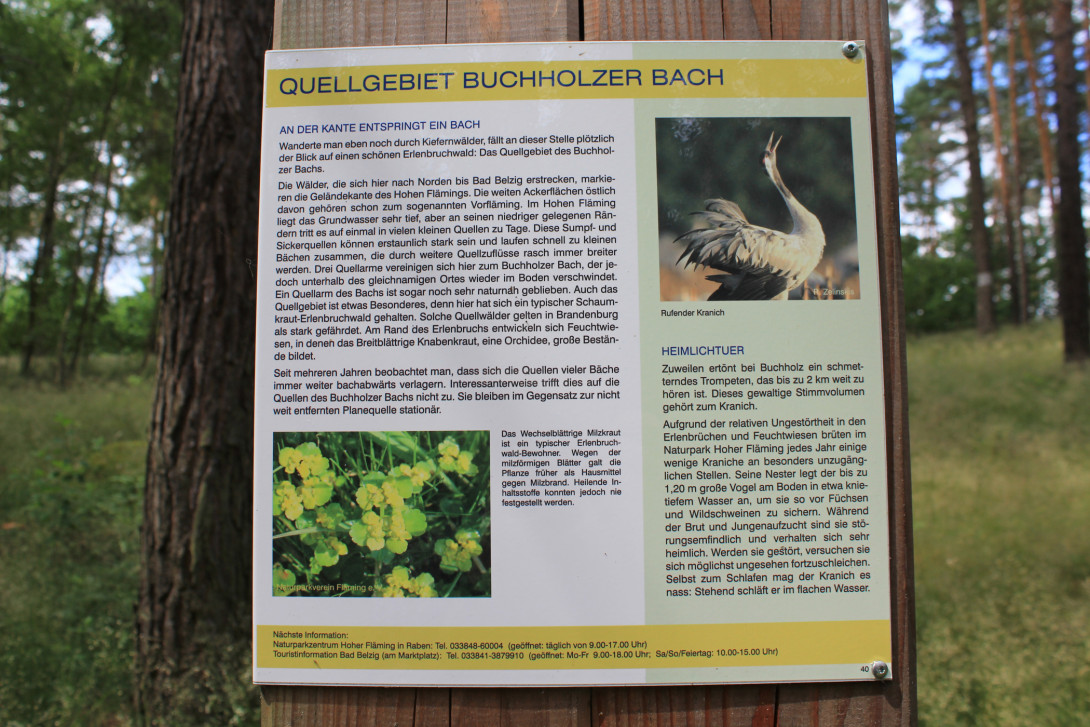 Infotafel, Foto: Bansen-Wittig