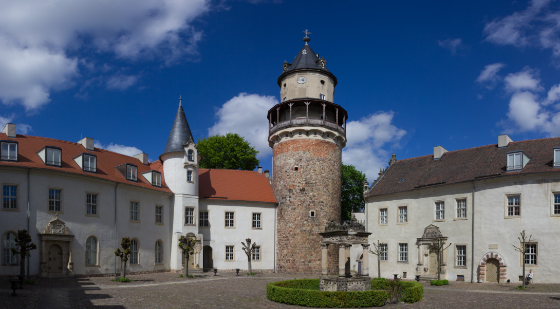 Innenhof vom Schloss Wiesenburg, Foto: Bansen-Wittig