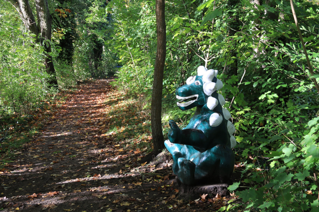 Dinosaurier am Naturerlebnispfad, Foto: Bansen-Wittig